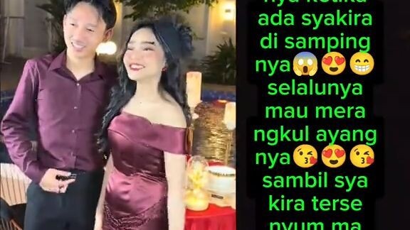 diksa dan syakira ketika ke kondangan