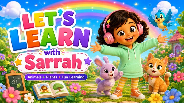 Let’s Learn with Sarrah 🌈｜和Sarrah一起快乐学习！趣味儿童英语动画