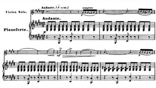 Henri Vieuxtemps - Andante et rondo for violin and orchestra Op. 29 (audio + sheet music)