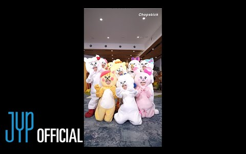 NiziU lompat estafet "Chopstick" (versi hewan lucu NIZOO)