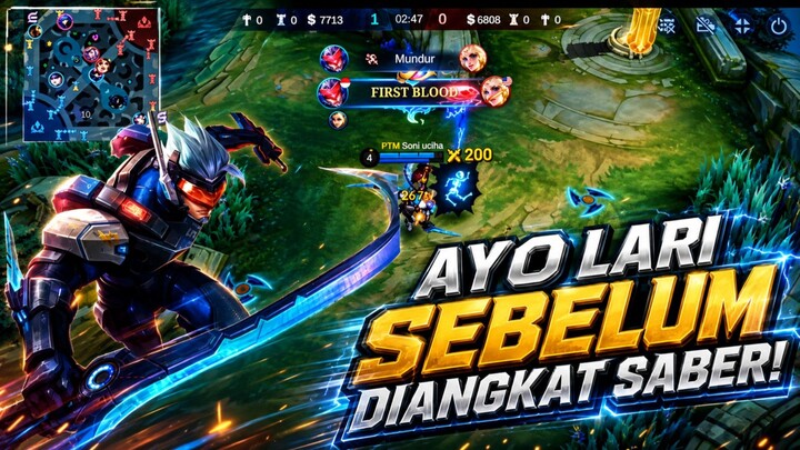 Saber Roam Kuasai Pertandingan | MLBB MOBILE LEGEND