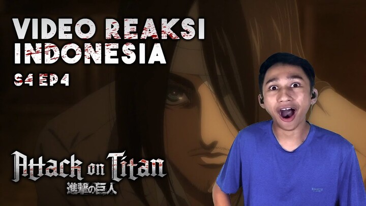 EREN KETEMU REINER!! - Attack on Titan Reaction Indonesia | Season 4 Episode 4