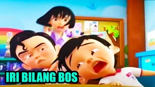 5 Moment Iri Bilang Bos Dalam Animasi Upin dan Ipin