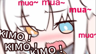 【الحد B】بعد تعرضه لوابل موا، Mea المستمر لـ Kimo 【Kagura mea】【神楽めあ】