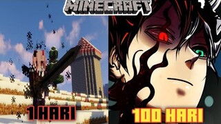 100 hari minecraft tapi jadi Asta Di Anime black clover part 1 dan inilah yang terjadi...