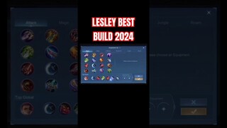 Lesley Best Build 2024 (Part 2) #shorts #mlbb