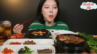 Canh súp đậu hủ cùng thịt bò cay nồi đất 5 #amthuc