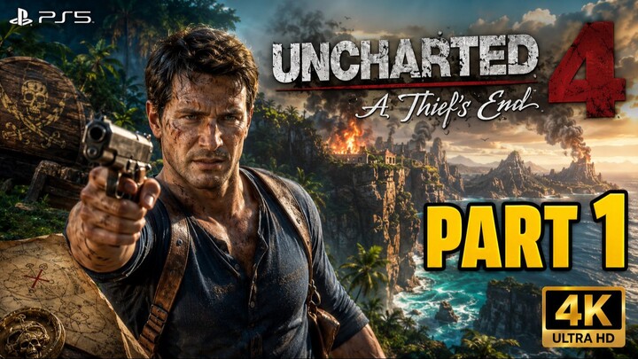 【UNCHARTED 4】A Thief's End Part 1 | Full Gameplay Walkthrough | 4K 60FPS