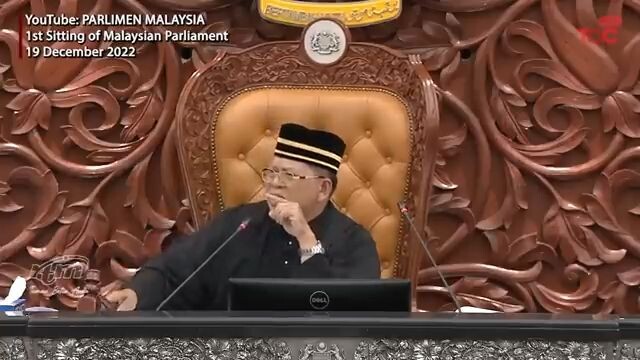 Malaysia Parliament Speakers tough day at first day of work