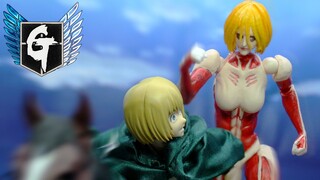 Attack on titan stop motion- Female Titan進撃の巨人-女型の巨人