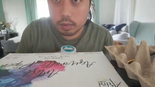 ASMR CHEWING GUM & PAINTING STRIPES