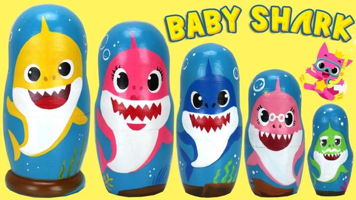 Pinkfong's BABY SHARK Nesting Matryoshka Dolls with Surprises