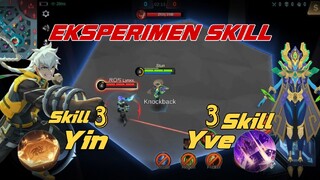 Akankah skill 3 YIN dapet menghentikan ultimate YVE?? EKSPERIMEN SKILL HERO