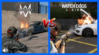 Watch Dogs Legion vs Watch Dogs 2 Comparison Side by Side