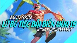 Mod Skin Lữ Bố Tiệc Bãi Biển Mùa 19 Mới Nhất| NT MOBA