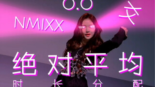 张扬且伟大的''Super Sheroes''！NMIXX《O.O》绝对平均时长分配