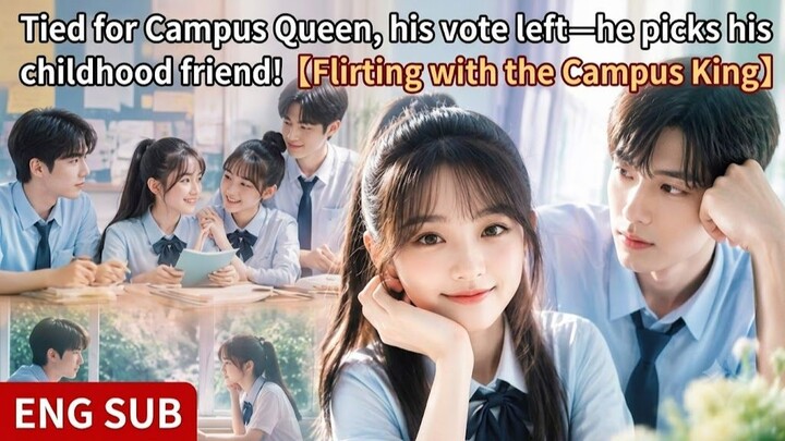 Tied for Campus Queen, his vote left—he picks his childhood friend!【Flirting with the Campus King】