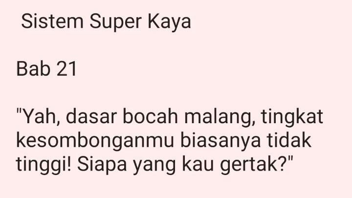 Sistem Super Kaya 21-25