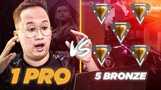 FL1PZJDER VS 5 BRONZE VALORANT PLAYERS