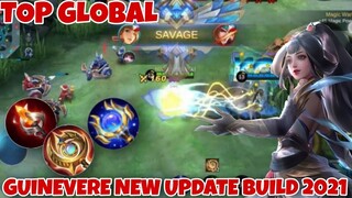 GUINEVERE NEW UPDATE BUILD 2021 COMPLETE GUIDE | SAVAGE 🔥 | EMBLEM SETUP | GUINEVERE MOBILE LEGENDS