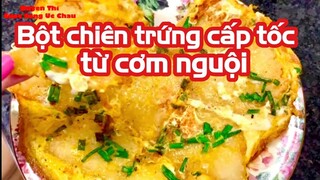 🇦🇺153 Tận dụng cơm nguội làm bánh bột chiên, món ăn ngon