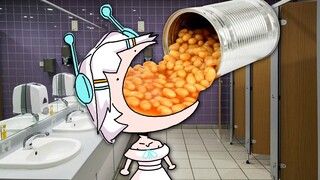 【Ellie/Vedal】Ellie lo lắng về mặt xã hội và ăn đậu đóng hộp trong nhà vệ sinh vào bữa trưa