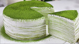 Cafe-Quality Matcha Mille Crepe Cake