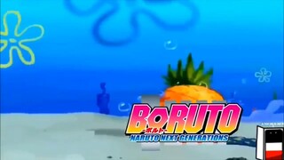 MOMEN LUCU CARTOON SPONGEBOB || LAGU NARUTO VS LAGU BORUTO