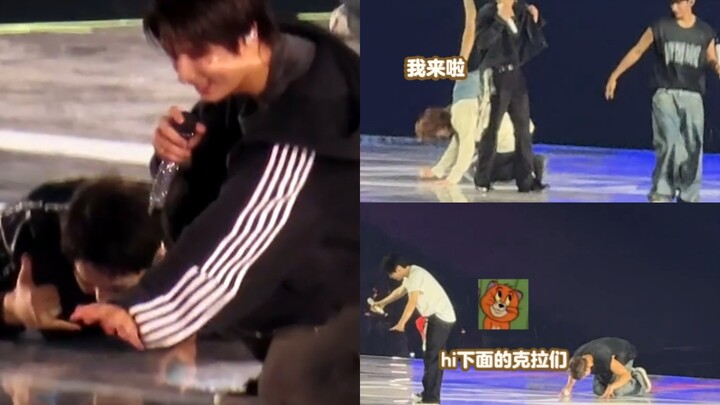 กล้องเปลี่ยนฉาก สมาชิกทั้งหมดนอนคว่ำกองกัน เจิ้นหนี เสี่ยวปา เช่อหลี่ ซั่วหมิน กระจายอยู่บนพื้น จนทำ