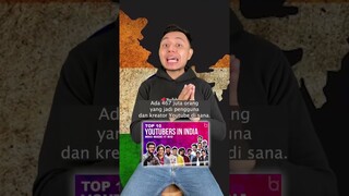 Negara dengan Youtuber TERBANYAK? Indonesia peringkat berapa? #shorts