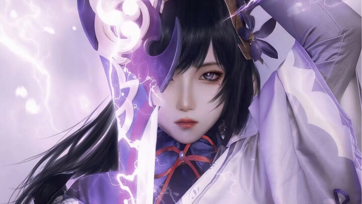 [Genshin Impact Raiden General cosplay] General Buwai played until the server was shut down