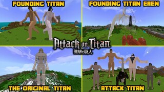 ADDON ATTACK ON TITAN DI MCPE !! BISA BERUBAH JADI TITAN !!