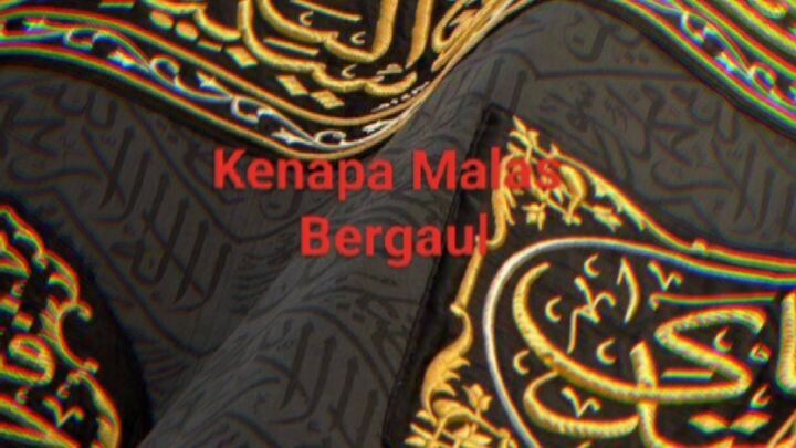 Alasanku Tidak Pernah Bergaul