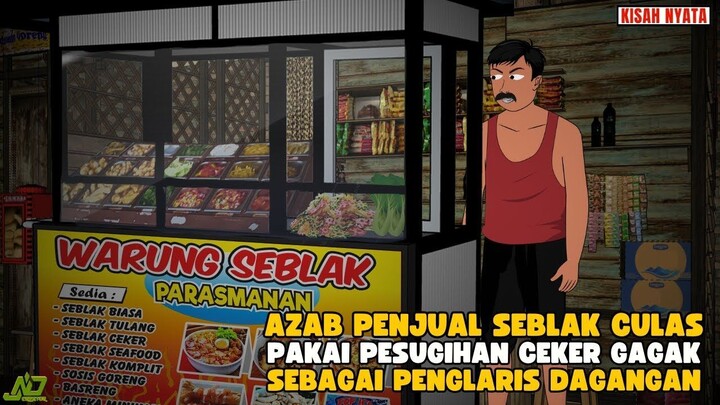 AZAB PENJUAL SEBLAK CULAS PAKAI PESUGIHAN CEKER GAGAK SEBAGAI PENGLARIS DAGA
