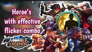 Best 5 hero for flicker tricks in Mobile Legends