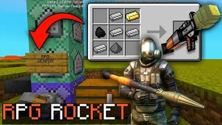 How to make a Rocket-Propelled Grenade [RPG] in Minecraft using Command Blocks Trick!