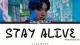 Jungkook - Stay Alive (Prod. SUGA of BTS) Lirik Terjemahan Sub Indo (Color Coded Lyrics Rom/Ina)
