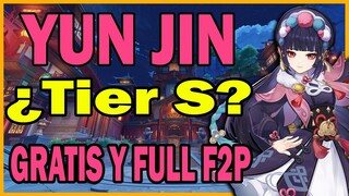💗 ESTO SI ES UN BUEN SUPP F2P 🛐/ YunJin Genshin impact ✅