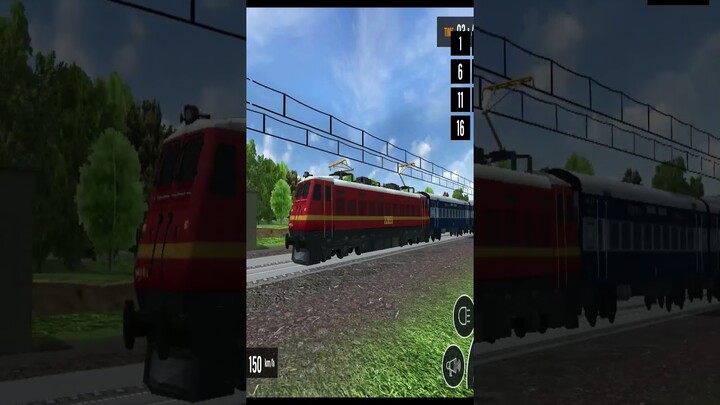 Train Simulator Electric Locomotive Passenger Train Gameplay #shorts #shortsgaming #shortsgameplay