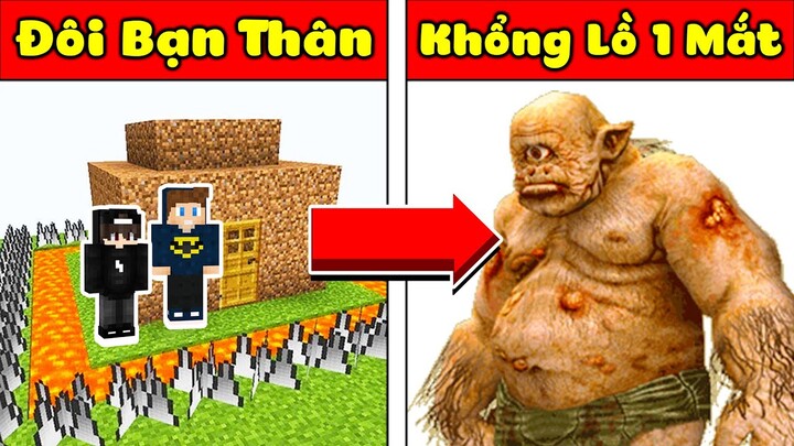 MINIGAME: TIÊU DIỆT KHỔNG LỒ 1 MẮT TRONG MINECRAFT*JAYGRAY VÀ KAYYXD TRỞ THÀNH ĐẤU SĨ LA MÃ (Tập 1)