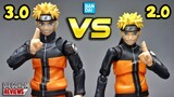 NARUTO 3.0 vs 2.0 Bandai SH Figuarts Comparativo BR