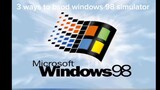 3 ways to bsod windows 98 simulator