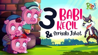 Tiga Babi kecil & Serigala Jahat | Dongeng Anak Bahasa Indonesia | Cerita Rakyat & Dongeng Nusantara