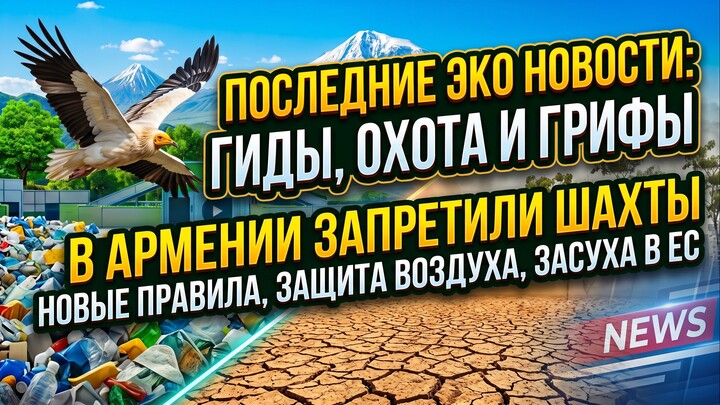 Исчезновение грифов, засуха в ЕС и новые запреты в Армении | ЭкоНовости