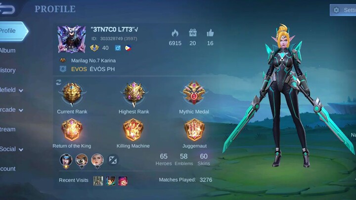Mobile Legends Bang Bang Account Reveal Check√