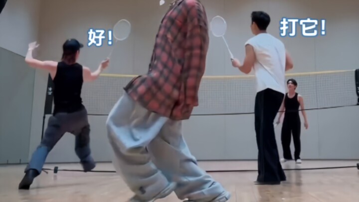 【奎八】“有人教我打羽毛球的话，我会努力加油的”