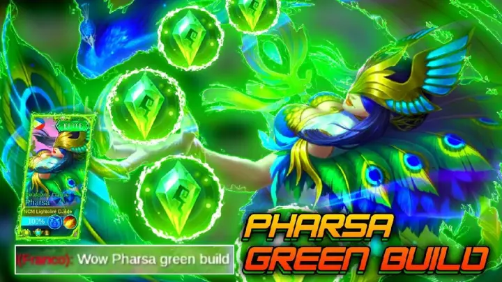 GREEN BUILD & SKIN PHARSA 🐸 I Made Enemies Cry - TOP GLOBAL PHARSA GAMEPLAY | LiCRAE