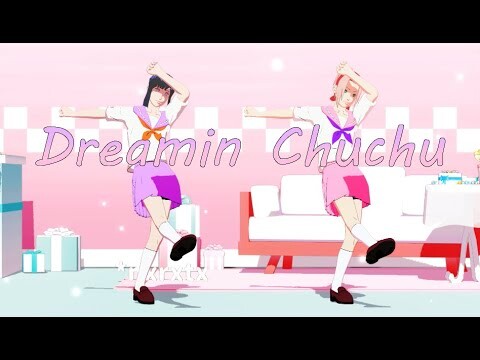 "どりーみんチュチュ"Dreamin Chuchu【NARUTO MMD】HINATA*SAKURA