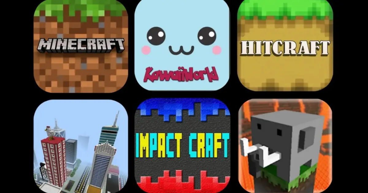 minecraft vs kawaiiworld vs venom city craft vs impact craft vs hitcraft vs craftsman bilibili