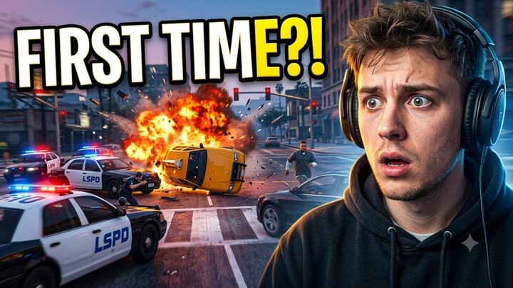 I Played GTA 5 for the FIRST TIME… I Was NOT Ready 😂